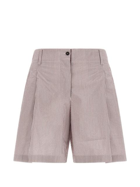 Brunello Cucinelli button-fastening striped shorts
