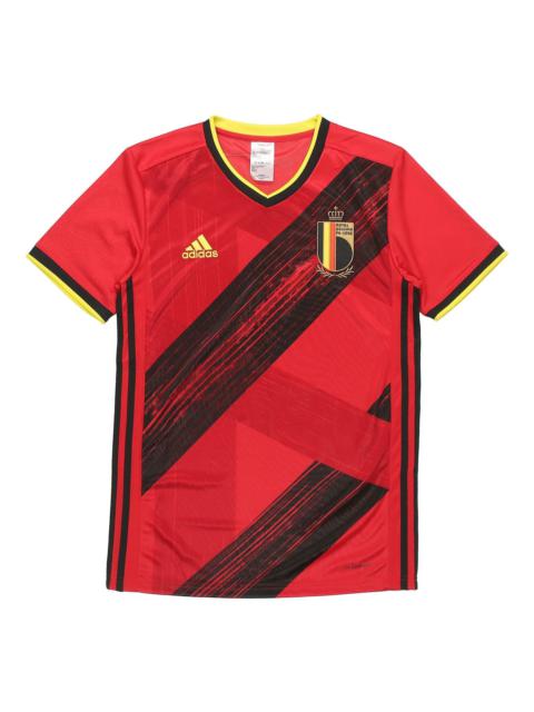 adidas adidas Belgium National Team Home Fan Edition Sports Short Sleeve Jersey Red EJ8546