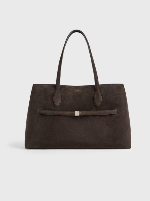 TOTEME Suede lounge tote brown