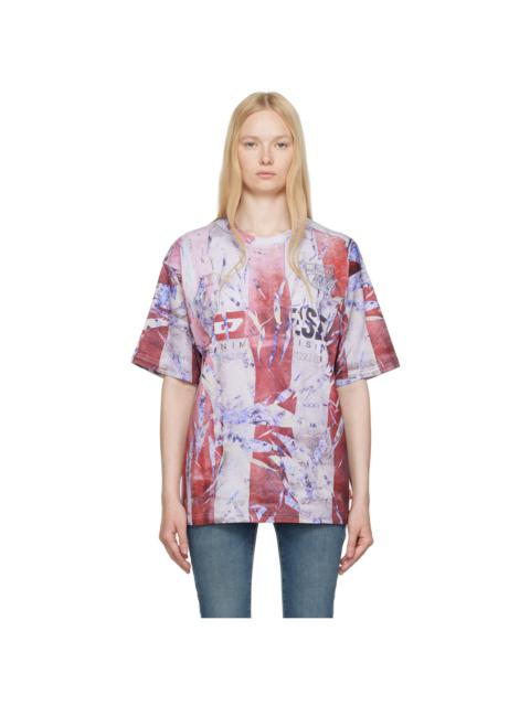 Diesel Blue & Red T-Boxt-R13 T-shirt