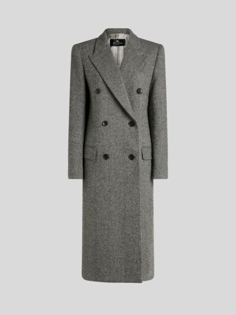 Etro DOUBLE-BREASTED WOOL COAT