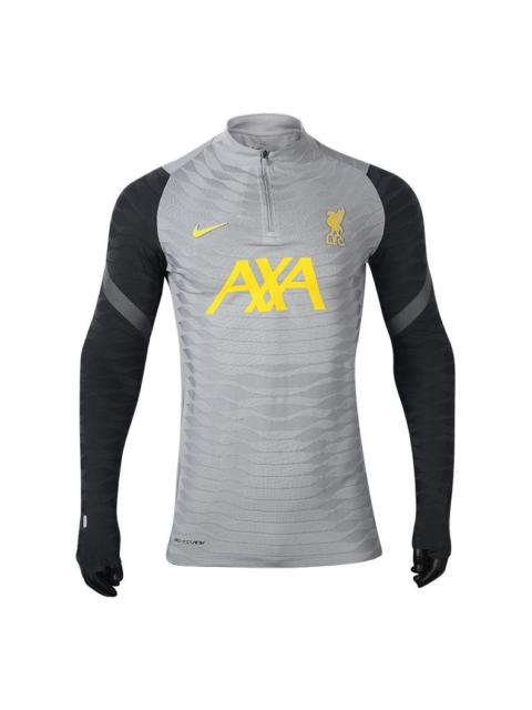 Nike Nike Elite Dri-fit Adv Player Edition 21-22 Season Liverpool Half Zipper Training Long Sleeves Gray