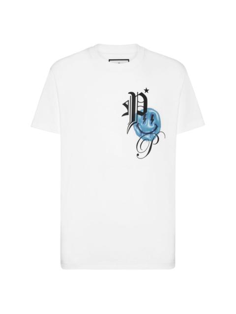PHILIPP PLEIN Smile-print cotton T-shirt