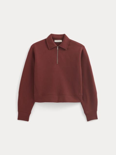 EVERLANE LUXE FLEECE ZIP POLO