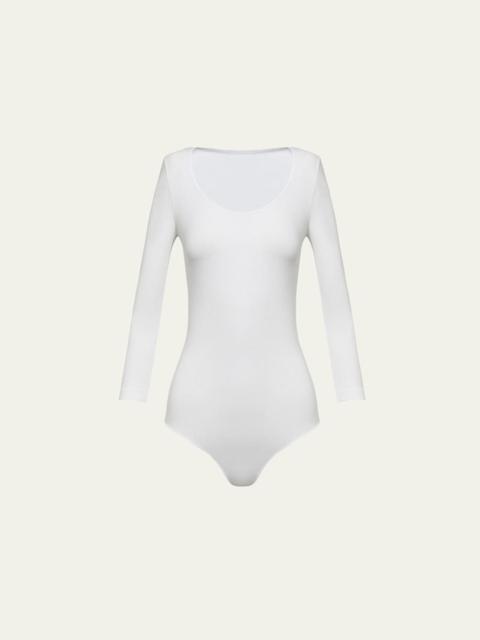 Wolford Tokio 3/4-Sleeve String Bodysuit