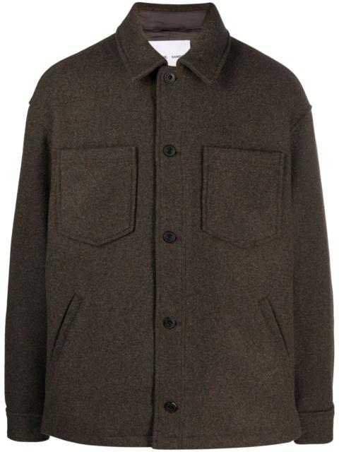SAMSØE SAMSØE Samsoe Samsoe Button-up Felted Shirt Jacket