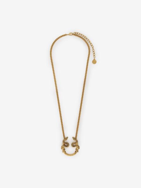 Roberto Cavalli Gold Serpentine Necklace
