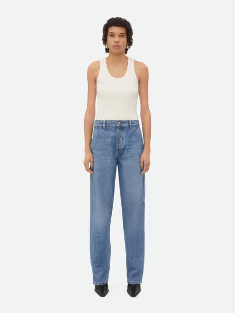 Bottega Veneta Vintage Indigo Cargo Denim