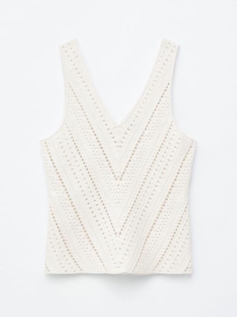 & Other Stories Crocheted V-Neck Top