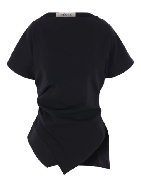 RÓHE asymmetrical draped top