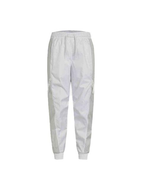 Nike Air Contrast Stitched Windproof Tie Woven Sweatpants For Men White DA0241-100