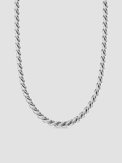 DAVID YURMAN Men's Sculpted Cable Chain Necklace in Sterling Silver, 5.7MM - Silver