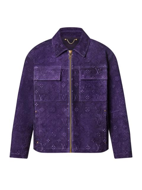 Louis Vuitton Workwear Monogram Embossed Suede Jacket