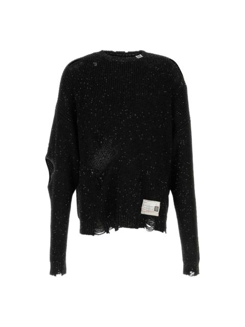 sequin-embellished sweater
