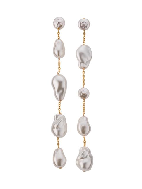 Cult Gaia Women's Vana Goldtone & Imitation Pearl Drop Earrings - White
