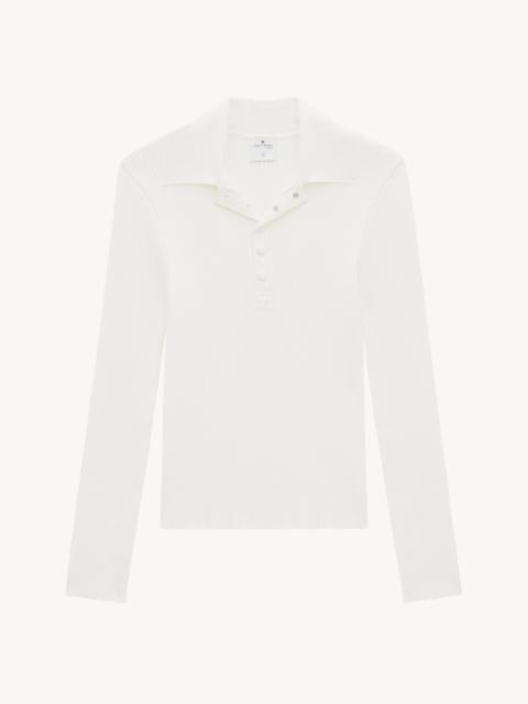 courrèges RIB KNIT AC POLO