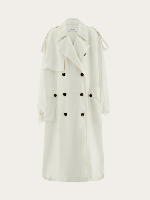 FERRAGAMO Habotai silk trench