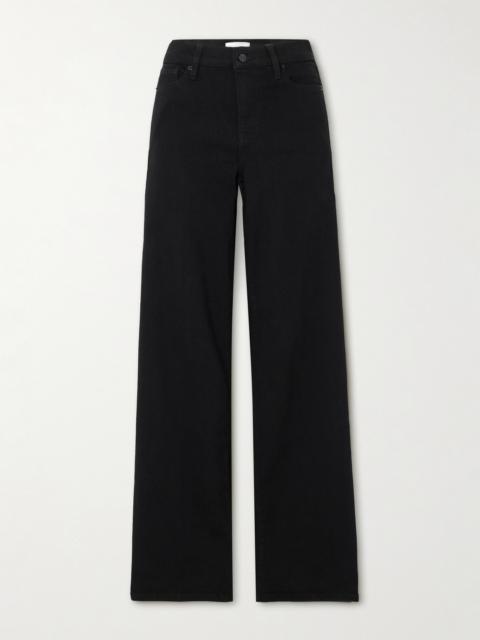 FRAME Slim Palazzo Long High-rise Wide-leg Jeans