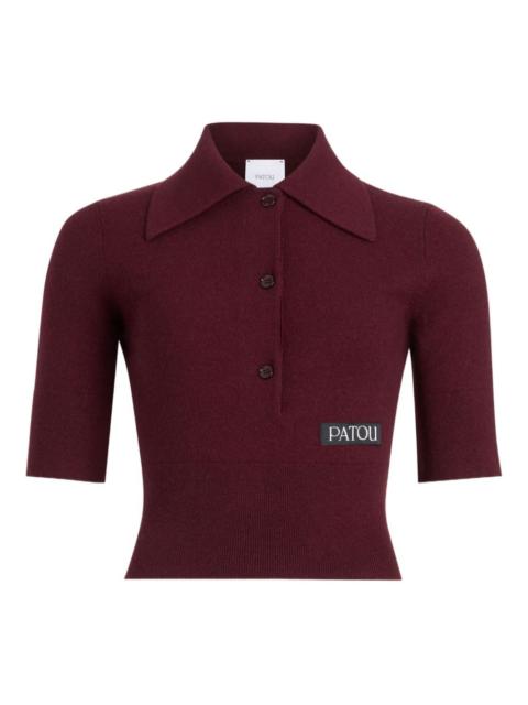 PATOU logo-patch polo top