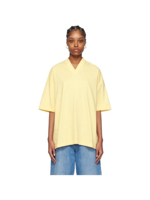ESSENTIALS Yellow V-Neck T-Shirt