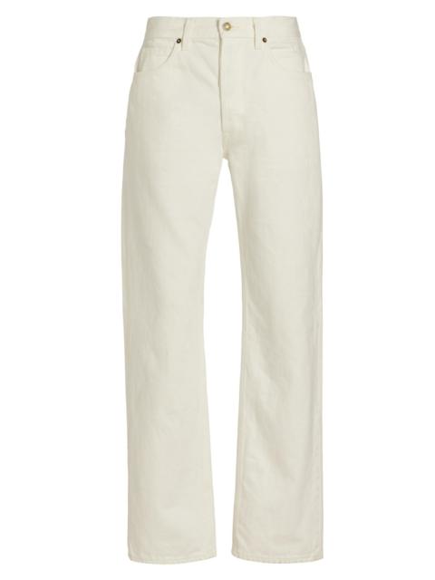 NILI LOTAN Men's Billie Straight-Fit Jeans - Cream
