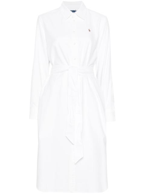 Ralph Lauren Polo Pony-embroidered Midi Dress