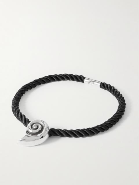 Sophie Buhai Nautilus Silver And Rope Necklace