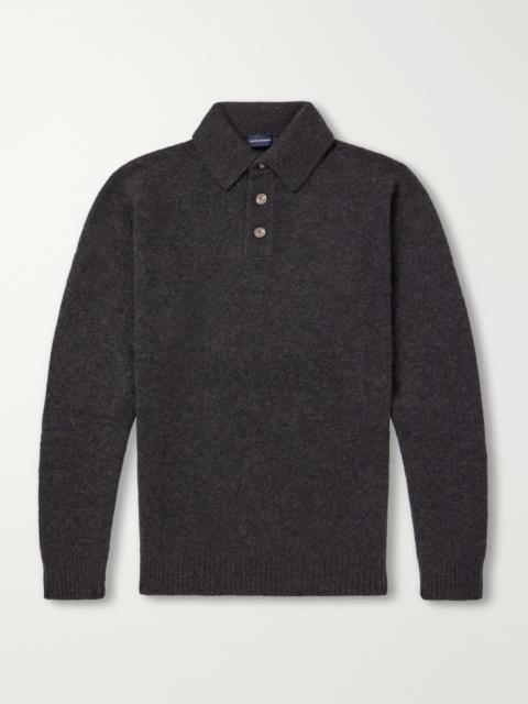 THOM SWEENEY Cashmere and Silk-Blend Polo Shirt