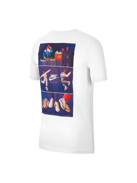 Nike Nike Sportswear Logo Pattern Printing Casual Short Sleeve Men's White CW0414-100