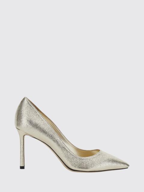 JIMMY CHOO JIMMY CHOO Romy 85 Laminated Leather Stiletto Pumps