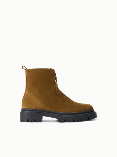 STAUD STAUD MILES ZIP ANKLE BOOT CIGAR