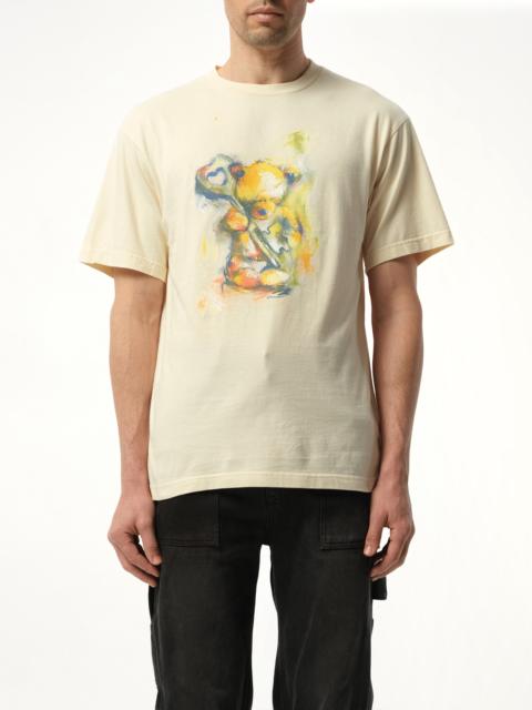 We11done Teddy Bear with Key T-Shirt in Beige