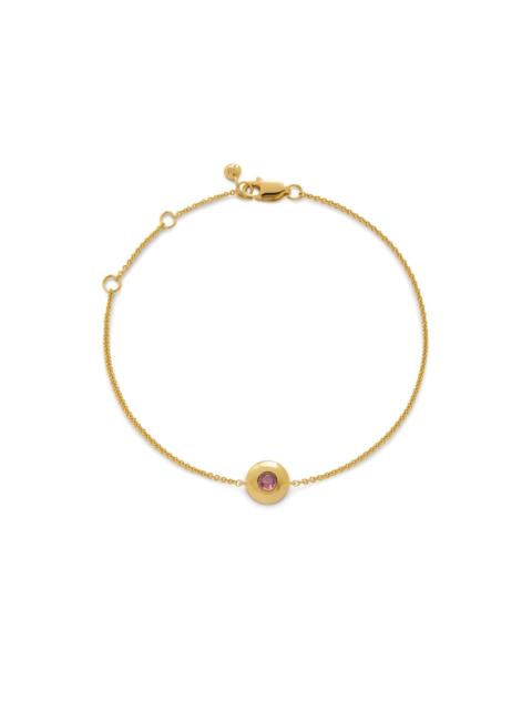 MONICA VINADER 18kt yellow gold vermeil October Birthstone bracelet