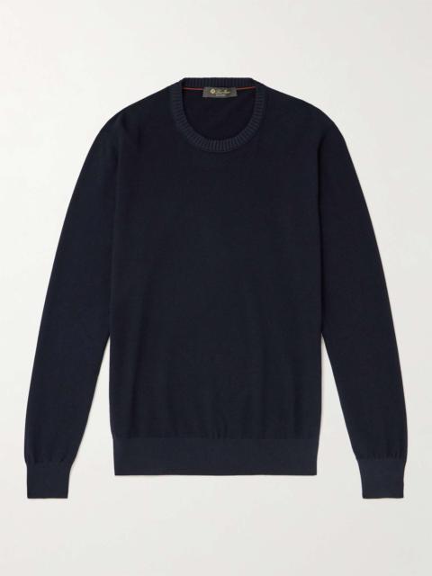 Loro Piana Cotton and Silk-Blend Piqué Sweater