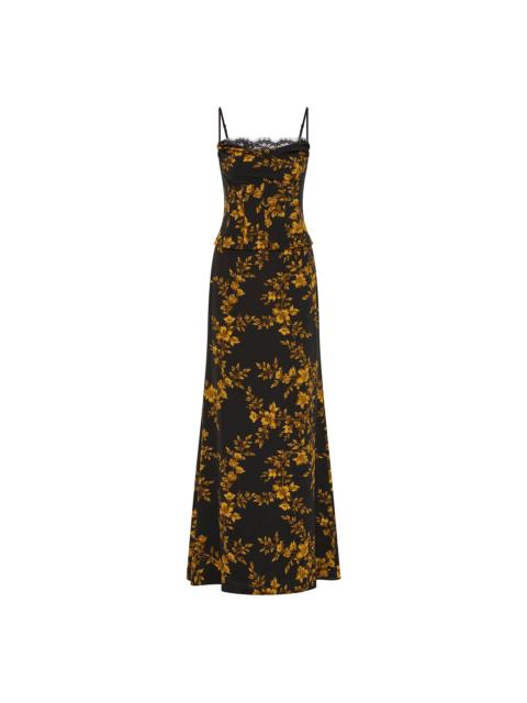REBECCA VALLANCE Gilded Floral Maxi Dress