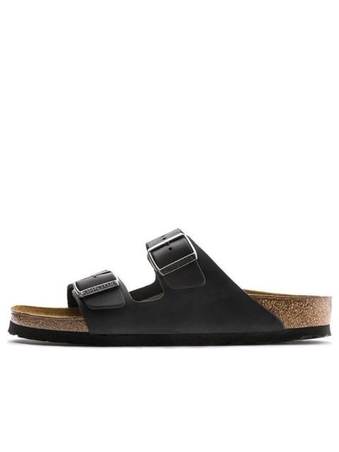 BIRKENSTOCK Birkenstock Arizona Oiled Leather Narrow Fit 'Black' 552113
