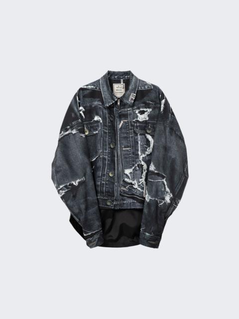 T.a.t.a Trompe-l'oeil Denim Jacket Black