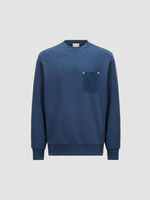 Moncler Logo Patch Cotton Sweatshirt | REVERSIBLE
