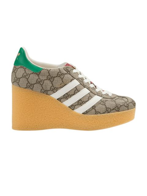 GUCCI Adidas x Gucci Wmns Wedge Gazelle 'Beige GG Monogram