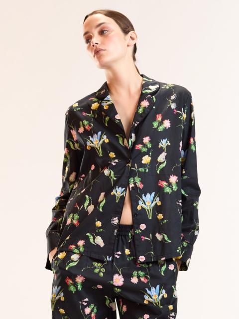 CYNTHIA ROWLEY Botanical Noir PJ Top
