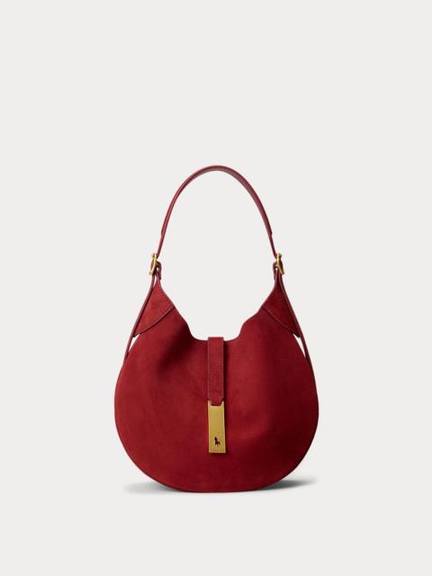 Polo Ralph Lauren Polo ID Suede Small Shoulder Bag
