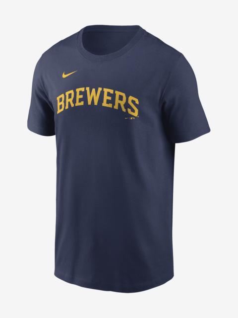 Christian Yelich Milwaukee Brewers Fuse Nike Men's MLB T-Shirt