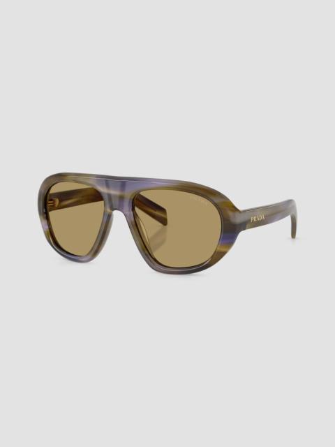 Prada Women's 56MM Pilot Sunglasses - Green