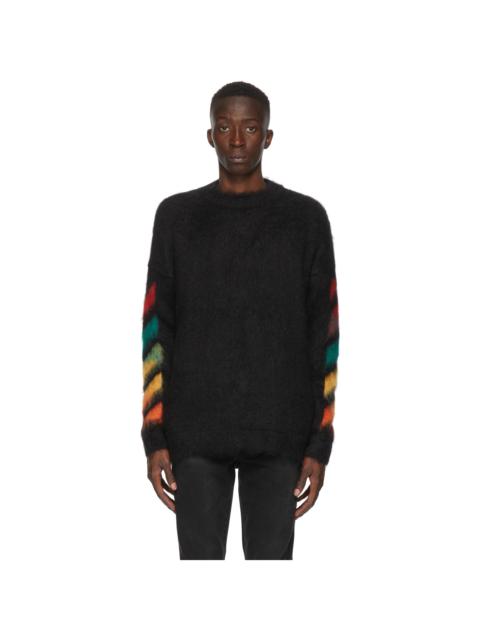 Off-White Black Brushed Diag Sweater