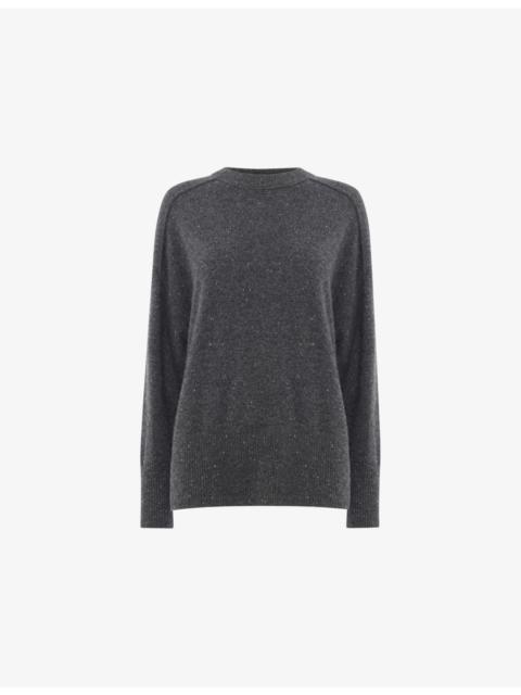 WHISTLES Round-Neck Knitted Cashmere Jumper