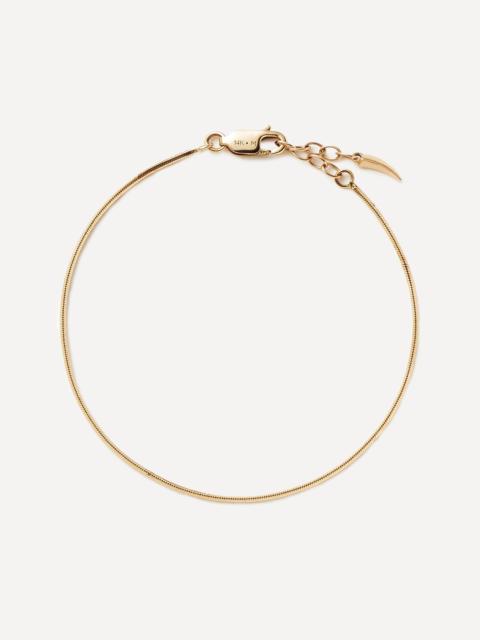 MISSOMA 14ct Gold Fine Square Snake Chain Bracelet