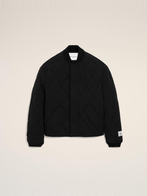 BLACK NYLON PADDED JACKET