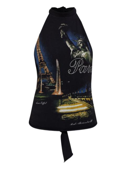 VETEMENTS graphic halter top