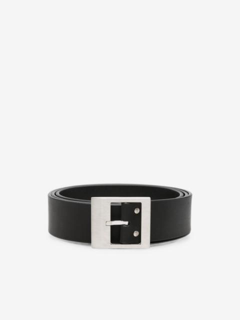 Rick Owens square-buckle leather belt