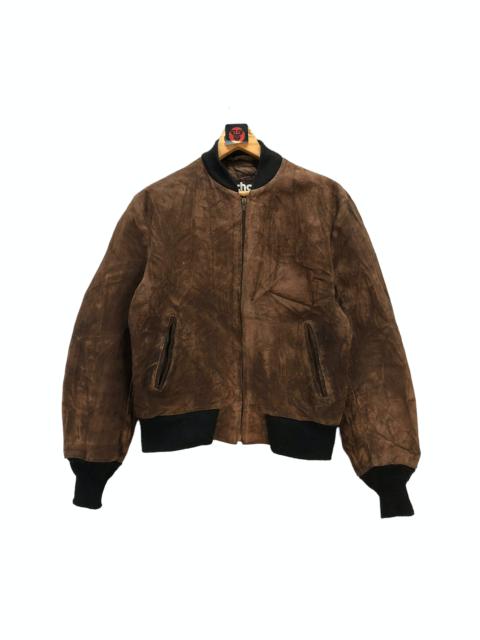 Schott leather jkt bomber suede 80s ジャケット・アウター
